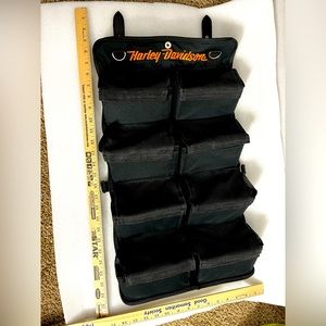 Harley Davidson Canvas Roll Up Travel Tool Bag - 8 Pockets make up bag ?